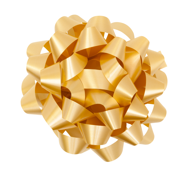 Gold Gift Bow