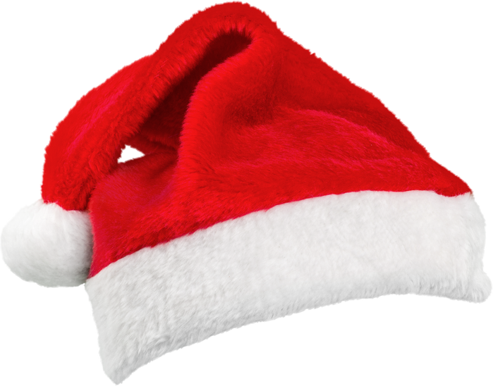 Christmas Santa Claus Hat Isolated on White